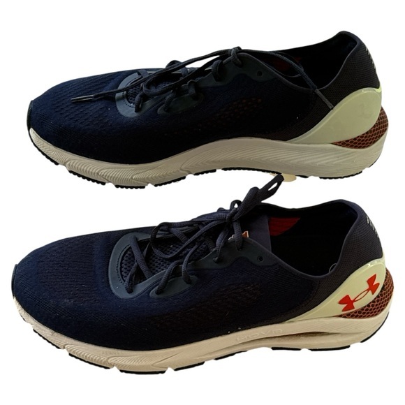 Under Armour HOVR Sonic 5 Sneaker Navy Blue Orange University of Auburn Men’s 13